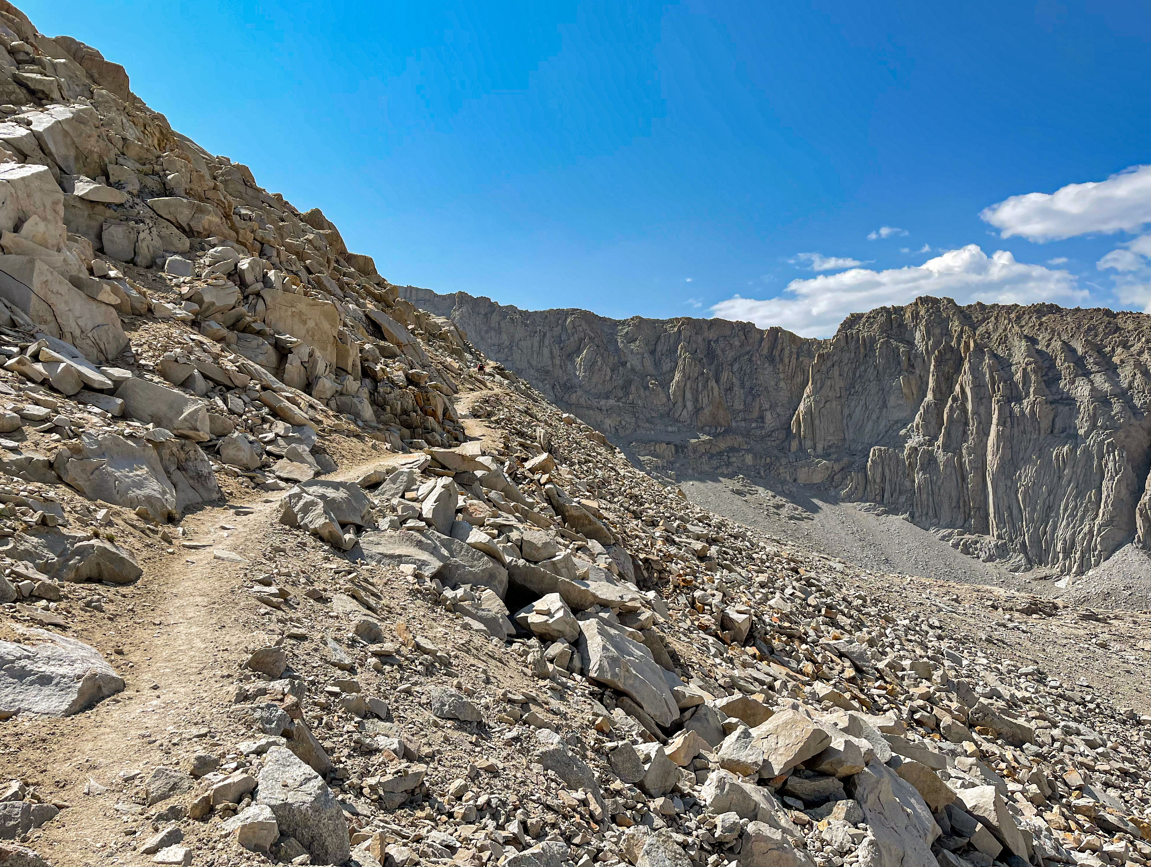 Climbing the west side of Mount Whitney