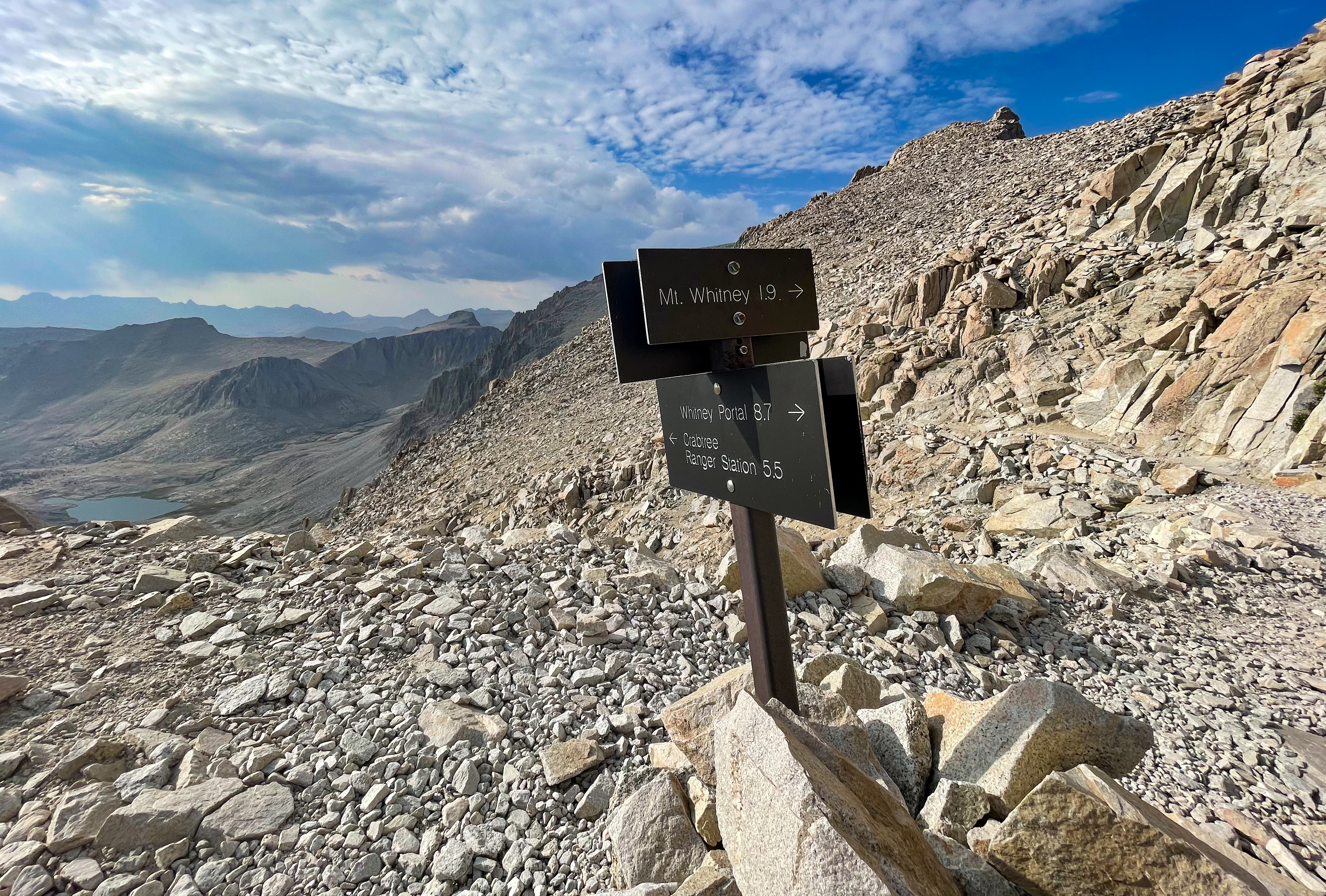 Mt. Whitney Trail and JMT junction