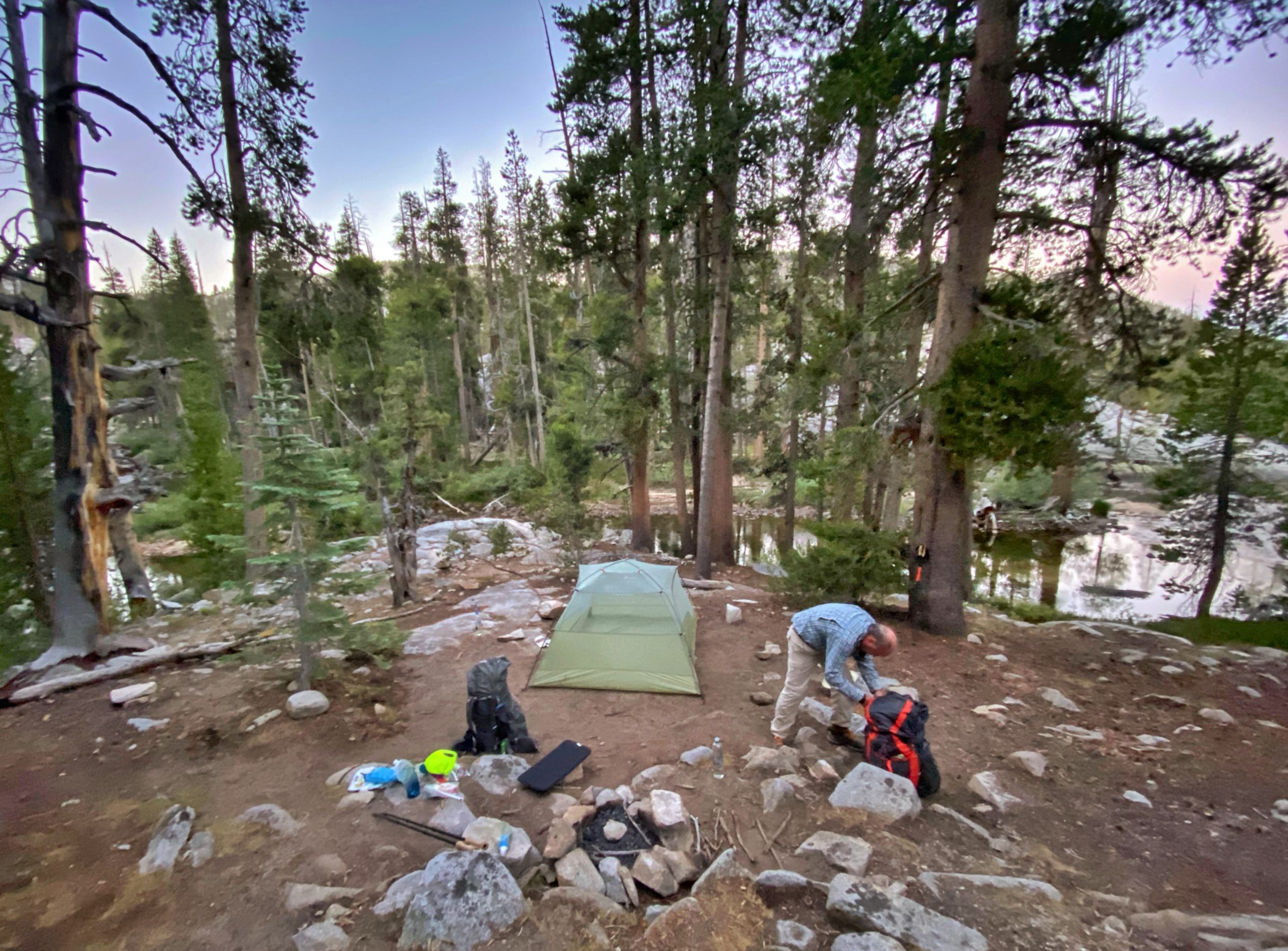 Camp site at Bear Creek