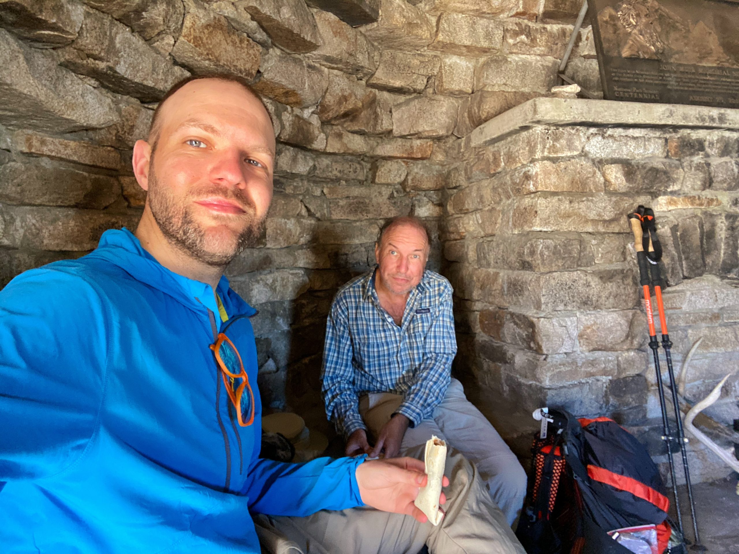 Lunch in the Muir Hut