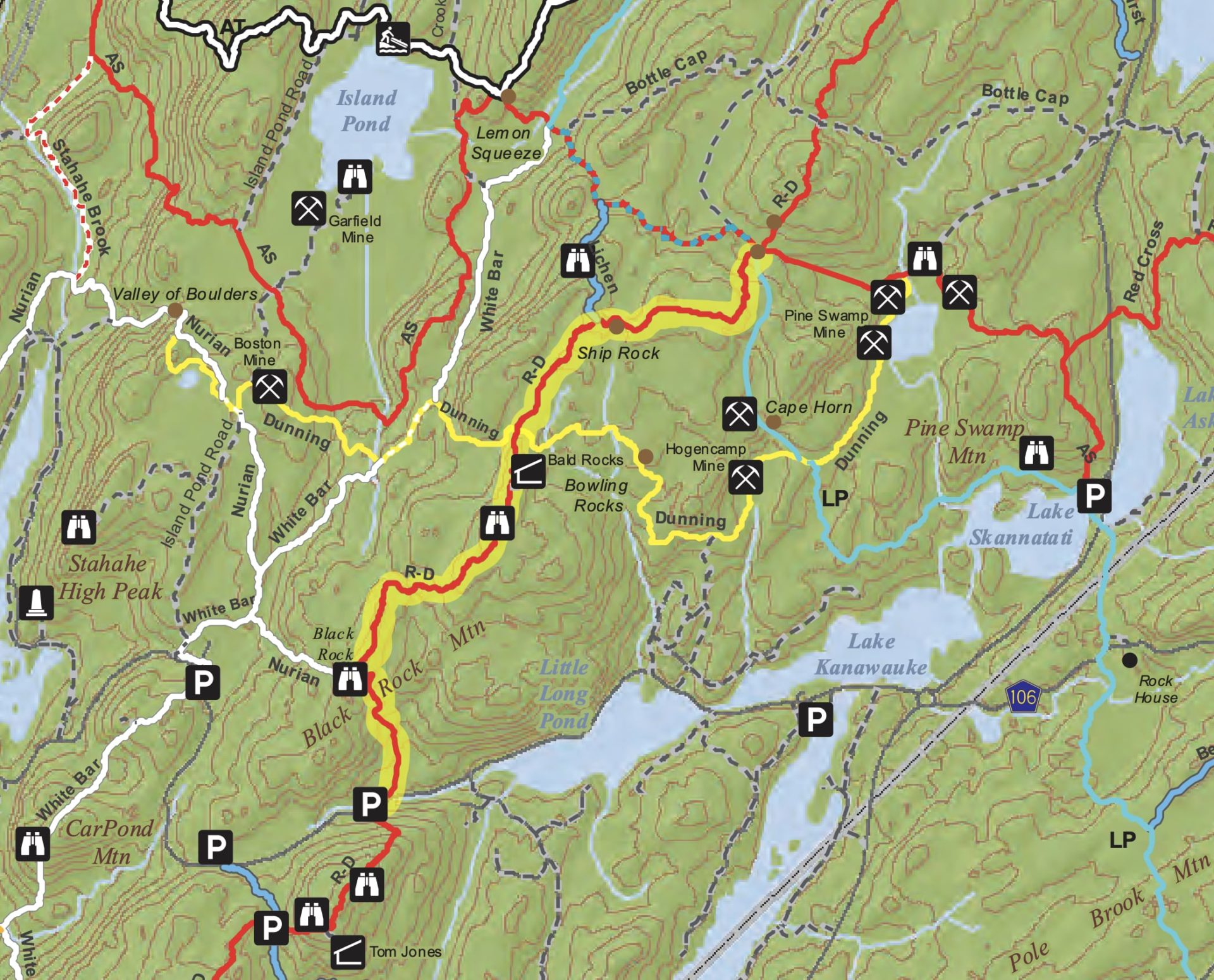Bald Rocks amp Hogencamp Mountain - Harriman Map 1920x1550