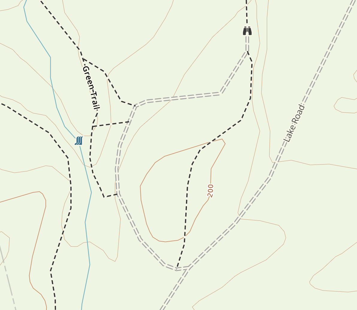Gaia GPS map - Mt Minsi closeup
